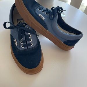 Vans Two-Tone Navy and Light Blue Sneakers